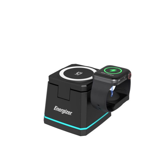 Energizer WCP307 Caricatore Wireless Magnetico 3-in-1 MagSafe Ricarica Rapida Nero