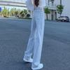 Women's Wide Leg High Waist Jeans - Loose Fitting Spring/Autumn Floor Length Pants 2022 Style