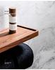 Black Walnut No-Drill Bathroom Tissue & Phone Holder