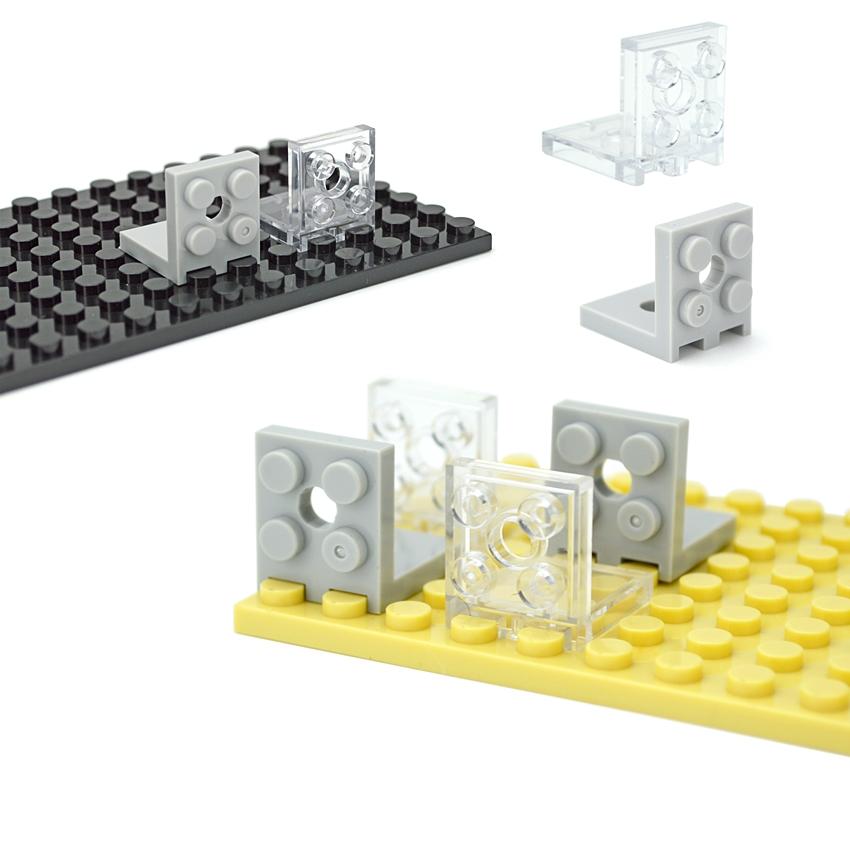 Compatible Assemble Particles 3956 2x2-2x2 With 2 Holes Figures Display Holder Parts DIY 99207 Enlighten Bricks Educational Toy