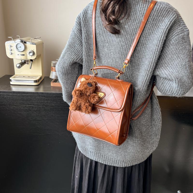 20254 New Oxford cloth chain rhombus oblique span bag, high-end versatile fashion tote underarm shoulder bag
