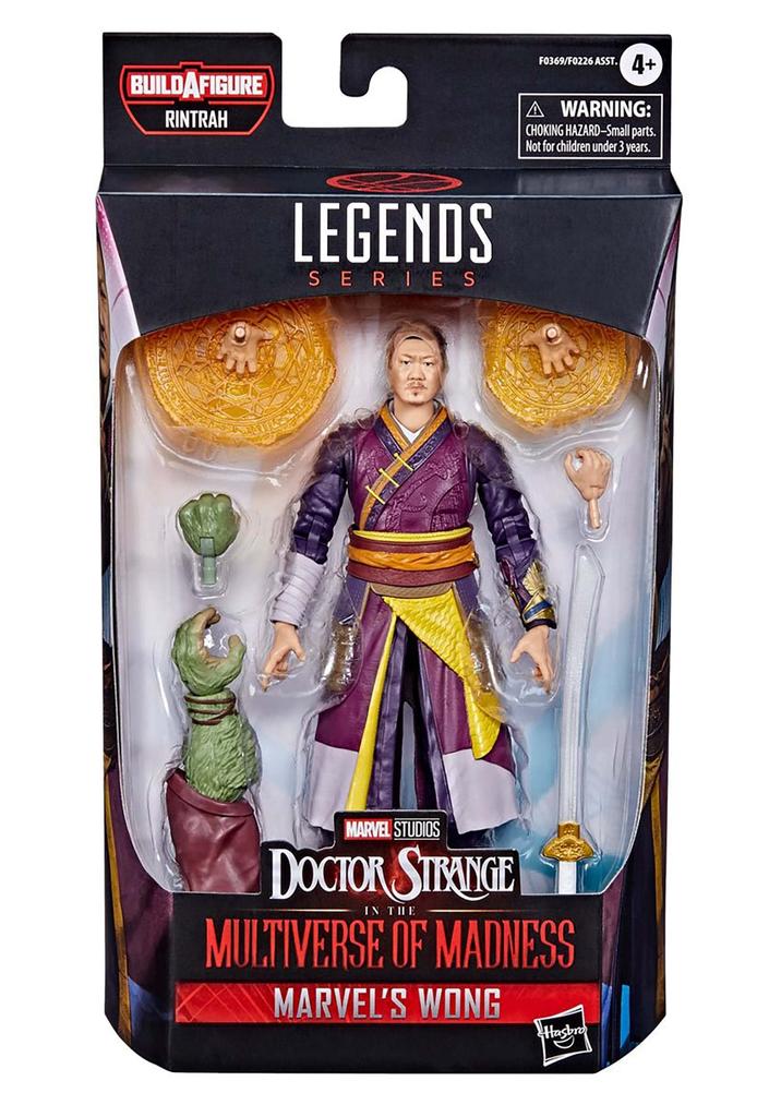 Hasbro Marvel Legends Series Wong F0369 Authentic Action Figure with Parts from Doctor of Madness 6-Inch Build-A-Figure Strange/Multiverse