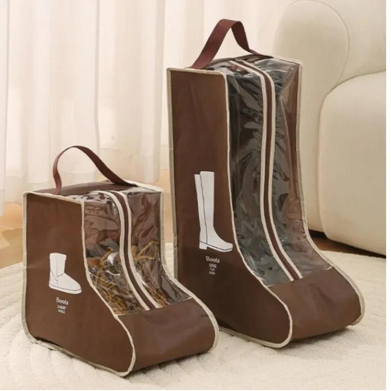 Portable Waterproof Rain Boots Travel Storage Bag Dustproof Zipper Pouch Organizer
