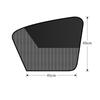Heat Insulated Car Sunshade Magnetic Suction 1 2 4Pcs Block UV Rays Window Curtain for Summer Use