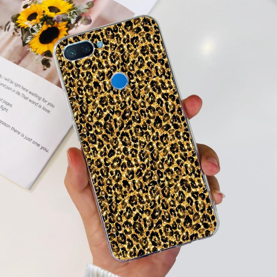 For Xiaomi Mi 8 Lite Case Cute Painted Cover Clear Silicone Phone Case For Xiaomi Mi 8 Lite 8Lite Back Cover 6.26'' Fundas Coque