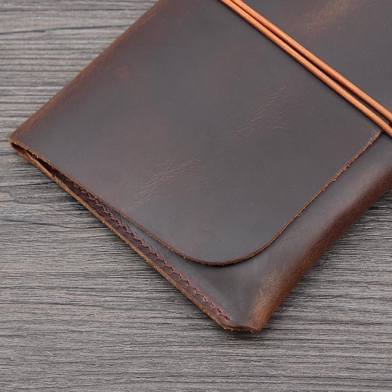 Обложка для паспорта из 100% натуральной кожи с ремешком — фото 10