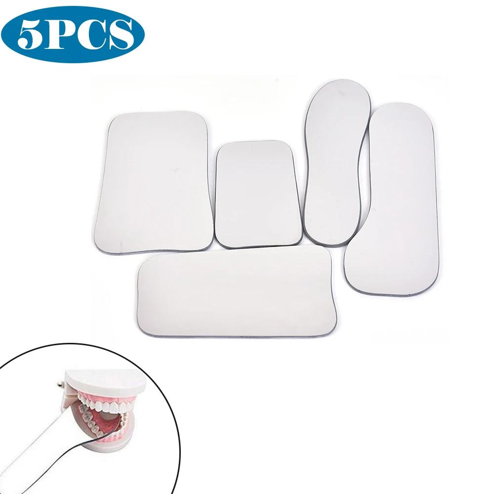 Dental Intraoral Photographic Glass Mirror Double-Side Reflector Rhodium Occlusal Dental Tools