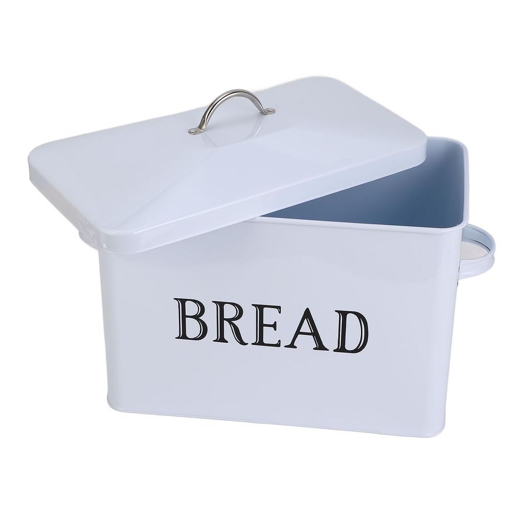 Caixa de Pão de Metal com Alça Multifuncional Excelente Selada Ferro Retrô Recipiente de Armazenamento de Pão Para