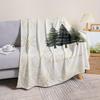 Soft Plush Flannel Cozy Christmas Tree Throw Blanket - Lightweight for Couch, Sofa & Bed - All-Season Comfort
