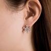 [925 Sterling Silver Post] Snowflake Earrings