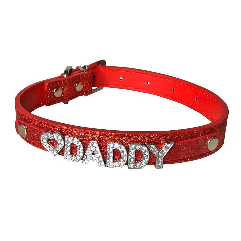 Rhinestone Daddy Collar Ddlg Littles Accessories Collars & Leashes