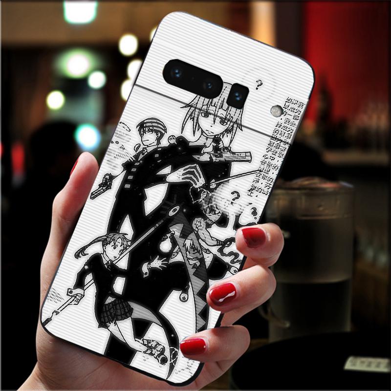 For Google Pixel 10 9 Pro XL Silicone Phone Soft Case For Google Pixel 9A 8A 7A 6A 5 Soul Eater Crona Cover Shell