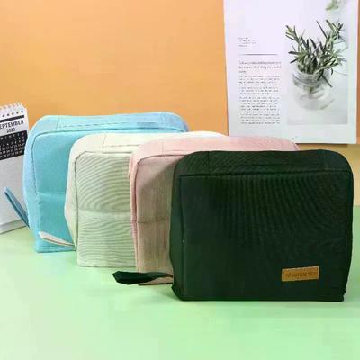 Large-capacity Portable Cosmetic Bag Vertical Desktop Storage Multifunctional Cosmetic Storage Bag Stationery Pen Storage Bag
