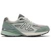 The Whitaker Group x New Balance 990v4 Made in USA Willful Bias Unisex Sneakers Green Clay-Ash Salt-Marsh U990WK4