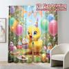 Set Of 2 Flat Printing Curtains Without Rod Partychickfest Popular Fashionable Yarn All Seasons Decorative Curtain Made Polyester