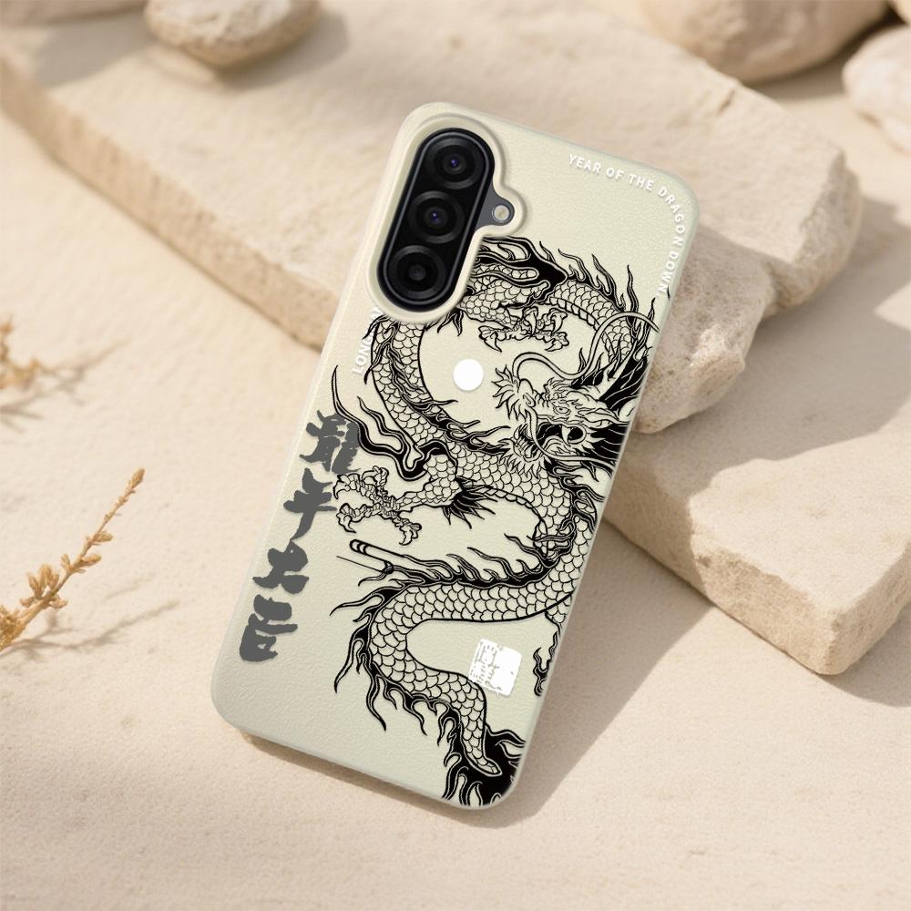 Dominante Schwarze Drachen Handyhülle Für Samsung S23 S24 S25 Ultra FE A17 A26 A36 A56 A05S A06 A07 A15 A16 A34 A35 A53 A54 A55