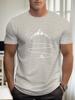 Bicycle Climbing Pattern Printed Polyester T-shirt for Men and Women. Summer Style. New Product. Casual. Simple.