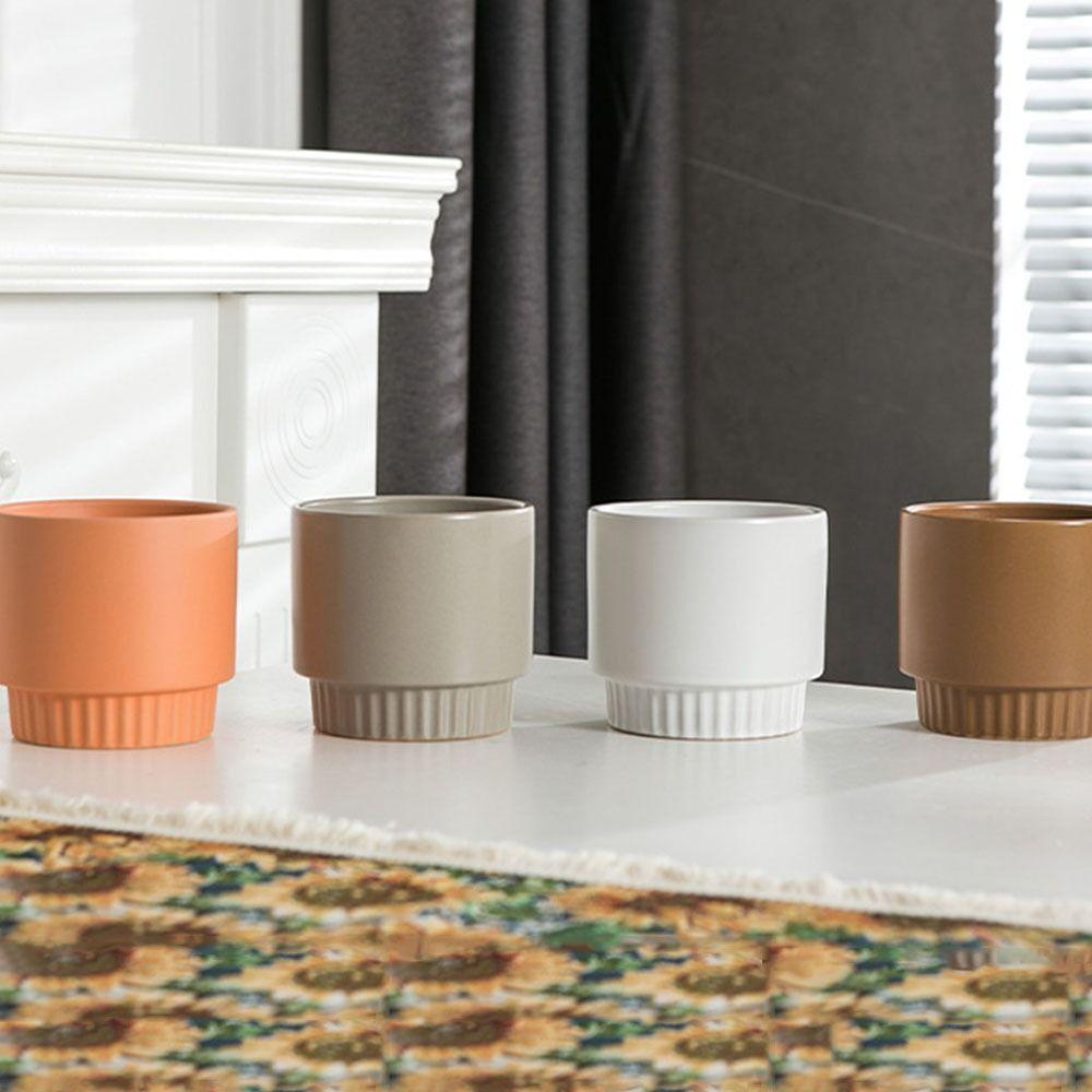 Creative Ceramic Flowerpot DIY Succulent Pots Mini Ceramic Plant Pots  Desktop Decoration