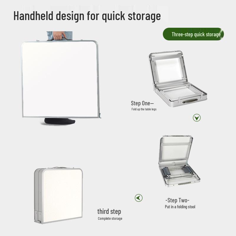 Aluminum Alloy Portable Folding Table and Chairs for Outdoor Market Promotions