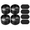 Oven Foot Support Spacer Kit with 4 Leveling Extenders and 16 Round Pads for Stove Wobble Control and Base Lift