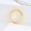 Korean Version Of Fashion Temperament Imitation Sand Gold Ring I Fu Female Design Niche Personality Simple Cold Wind Jewelry Quality