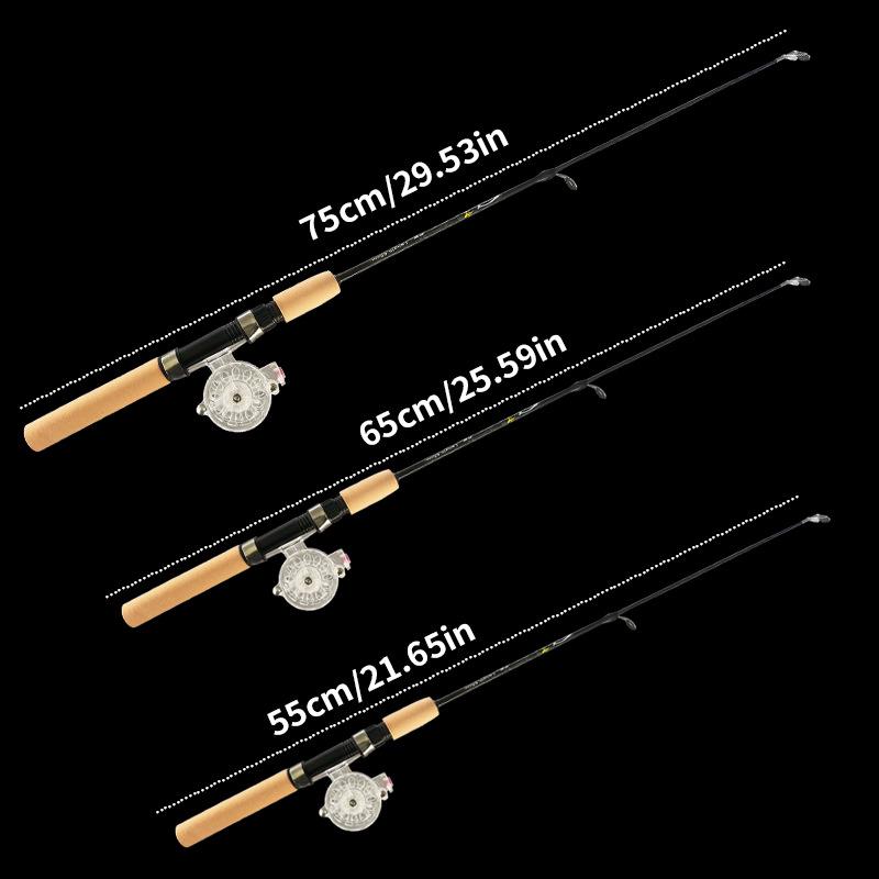 Compact Winter Ice Fishing Rod for Dropshipping - Ideal for Ice, Shrimp, and Lure Fishing
