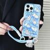 Zhitai iPhone 12-16 Pro Max Cartoon Mirror Case with Female Lanyard