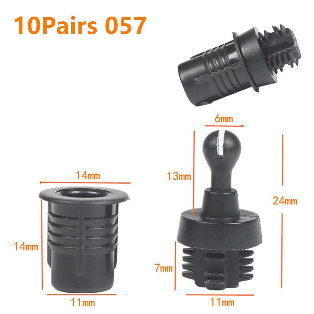10Pairs Screw Clip Speaker Grill Pegs Kit DIY Plastic Audio Speaker Buckles Pin Type Ball Socket Net Cover Buckles
