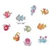 Pack of 10 Cute Marine Creature Magnets Cartoon Sea Animal Fish Magnetic Sticker For Refrigerator Metal Surfaces Decors