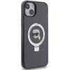 Karl Lagerfeld Klhmp15Shmrskhk Iphone 15 / 14 / 13 6.1 Czarny/Black Hardcase Ring Stand Karl Head Magsafe