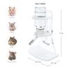 Niteangel Trinkflasche, 120ml Haustier-Trinkspender für Kleintiere wie Hamster, Kaninchen, Rennmäuse, Meerschweinchen, Chinchillas und mehr (klar)
