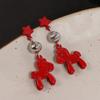 Cartoon Horse Chinese Style Pony Earrings Heart Star Horse Drop Earrings  Party