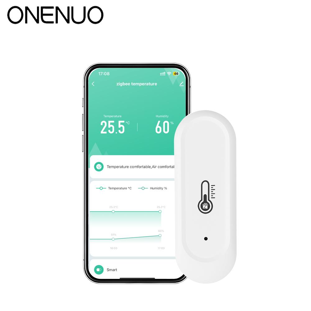 Tuya ZIgbee with/No LCD Display Temperature and Humidity Sensor Indoor or Outdoor  Thermometer Support Alexa Google Assistant