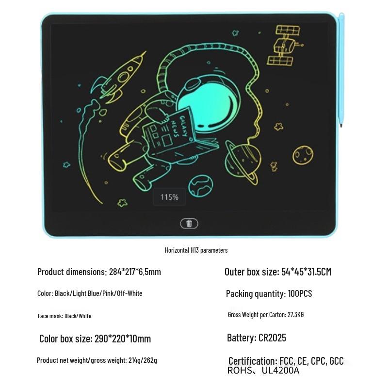 LCD Handwriting Tablet for Kids - Full Size Landscape 8/11/13/16 inches