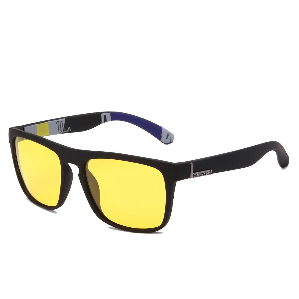 

Classic Night Vision Glasses Men Square Polarized Lenses UV400 Yellow Sunglasses Women 2024 Driving Goggles
