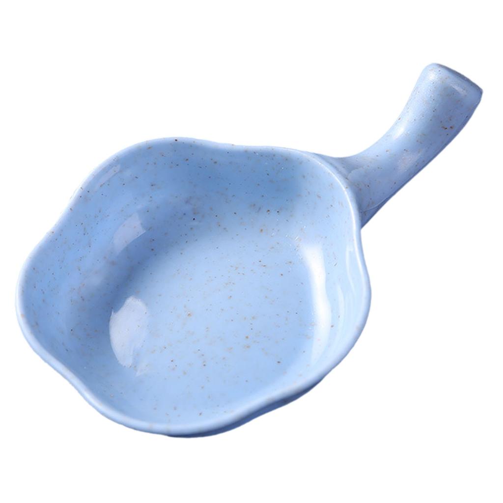 Small Dish Blue Multifunctional Safe Durable Reusable Small Dipping Sauce Bowls with Handle for