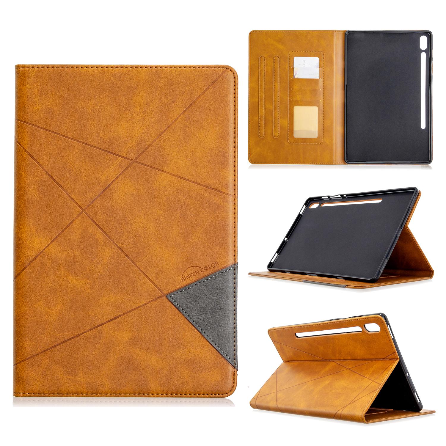 

Чехол для Samsung Galaxy Tab S6 10.5 дюймов (Выпуск 2019 г.)(SM-T860/T865) Чехол-книжка Business Premium из искусственной кожи с несколькими углами обзора и карманом для карт SM-T860/T865 жёлтый