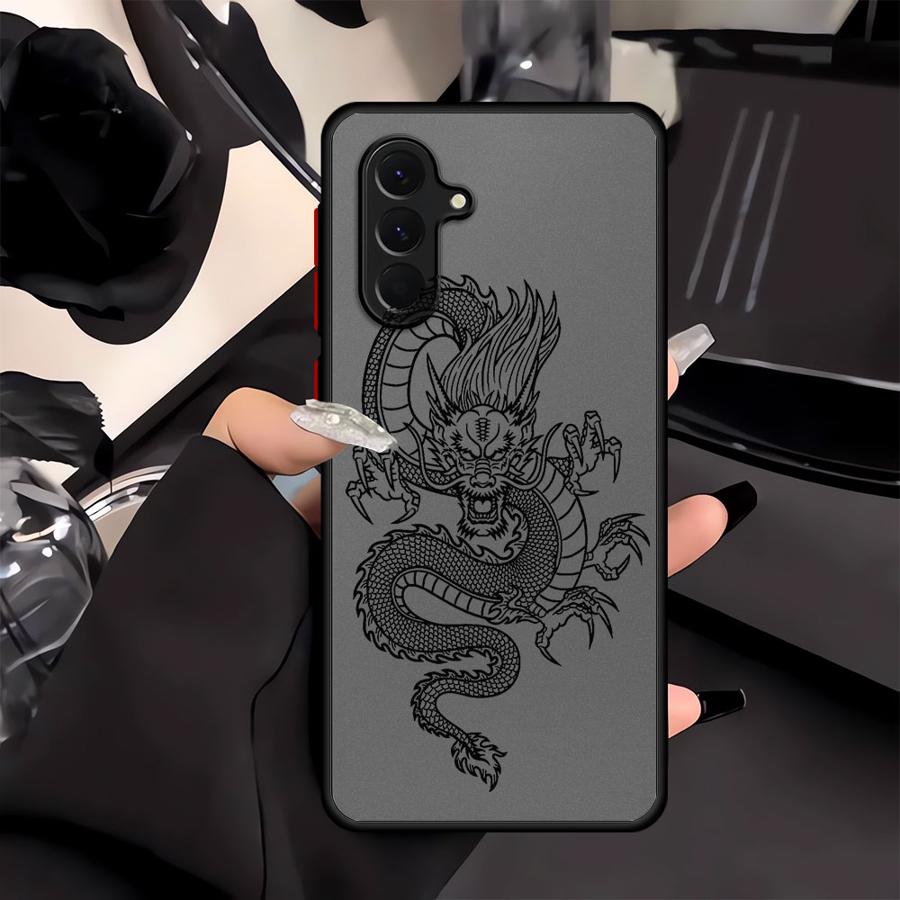 Phone Cover Case for Samsung Galaxy A53 A16 A15 A34 A36 A17 A52 A52S A72 A14 A23 A35 A73 A33 A54 A56 A55 Cool Tiger Dragon