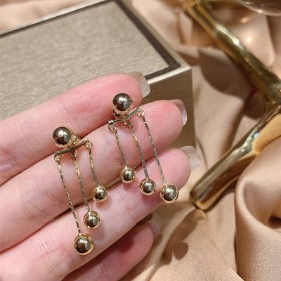 Metal Top Küpeler Kadınlar İçin Yeni Moda Takı Kore Tarzı Küpeler