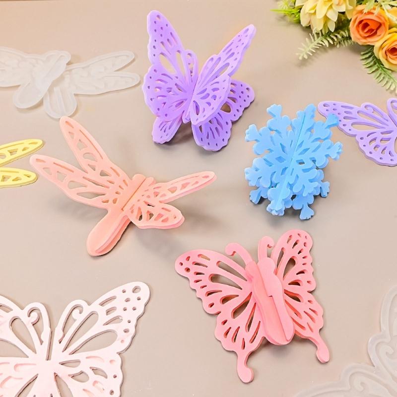 Hollow Butterfly Wing Silicone Mold for Epoxy Resin Making Candle Soap Home Decoration Hanging Decorations