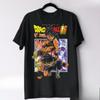 Japanese Animation Dragon Ball Men's Cotton T-shirt Summer New Retro Fashion Men's and Women's Streetwear