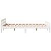 Solid Wood Bed without Mattress White 135 x 190 cm Pine Wood