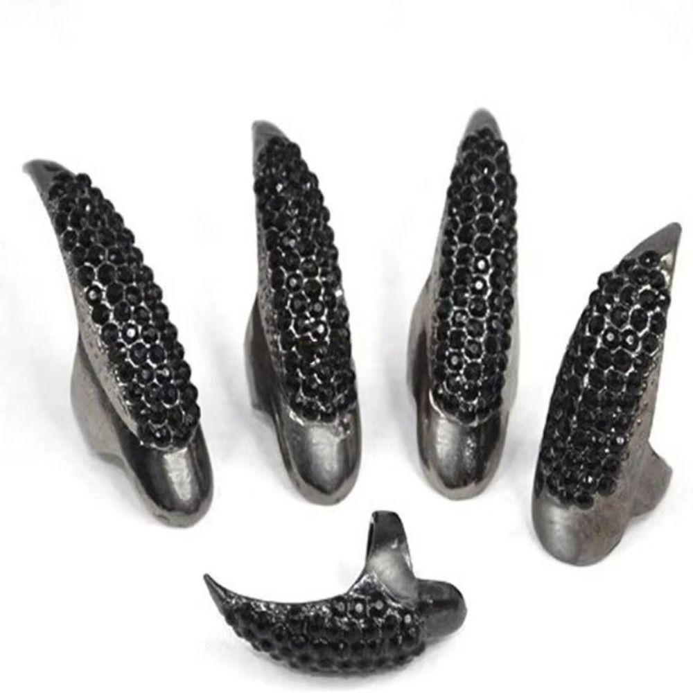 Schmuck Nagel Adlerkralle Ring Kristall Design Punk Rock Ringe Punk Fingerringe Halloween Party