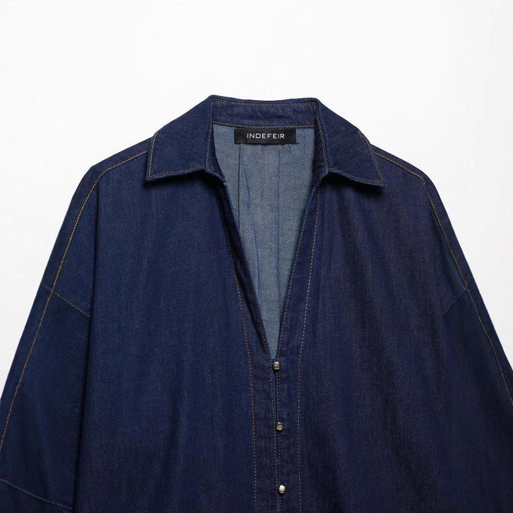 2025 Spring Women's European-American Fashion Wide Sleeve Shirt and Casual Long Pants