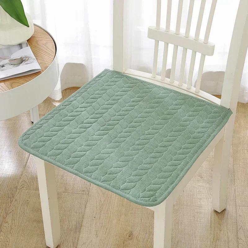 2 Pcs Four Season Universal Office Cushion Anti Slip Pure Cotton Simple Chair Cover Dining Computer Seat Cushion Chair Cushions