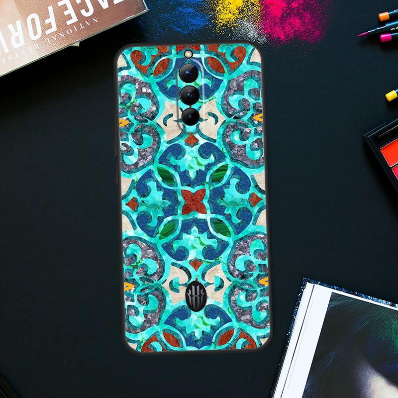 Moroccan Tile Case For ZTE Nubia Red Magic 8 8S Pro Plus RedMagic 9 Pro Plus 6 7 6S 7S Pro 5S 6R 5G Cover