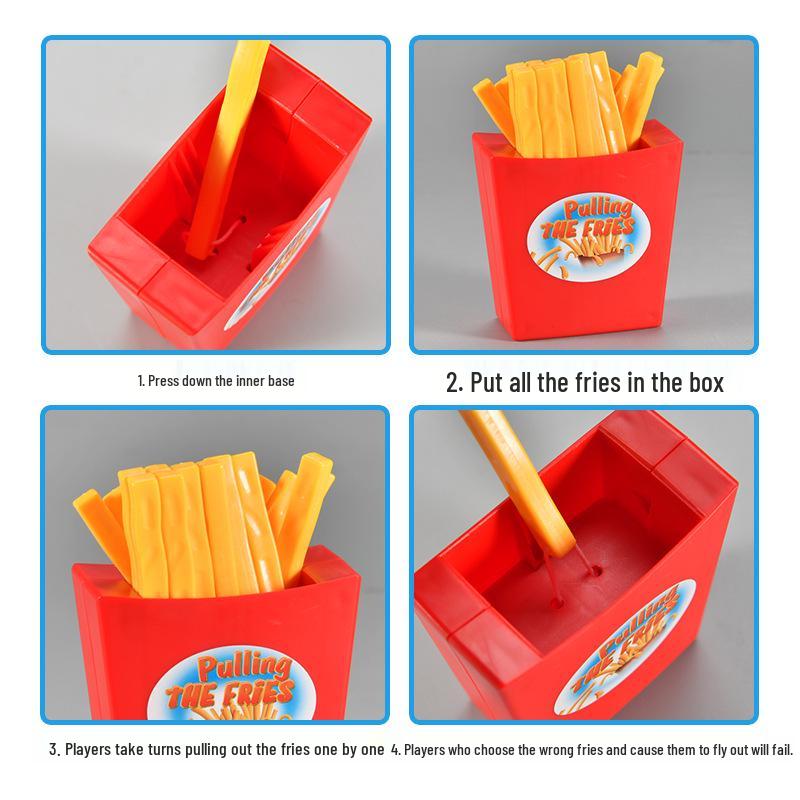 French Fries Bounce Board Game: Kids' Multiplayer Party Toy