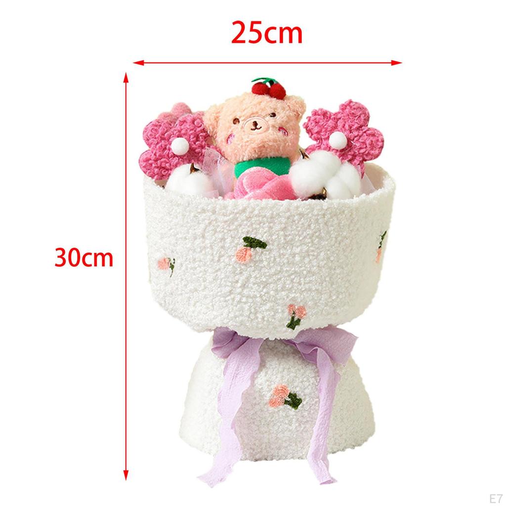 Plush Doll Bouquet Artificial Flowers Toy Wedding Gift Party Favors