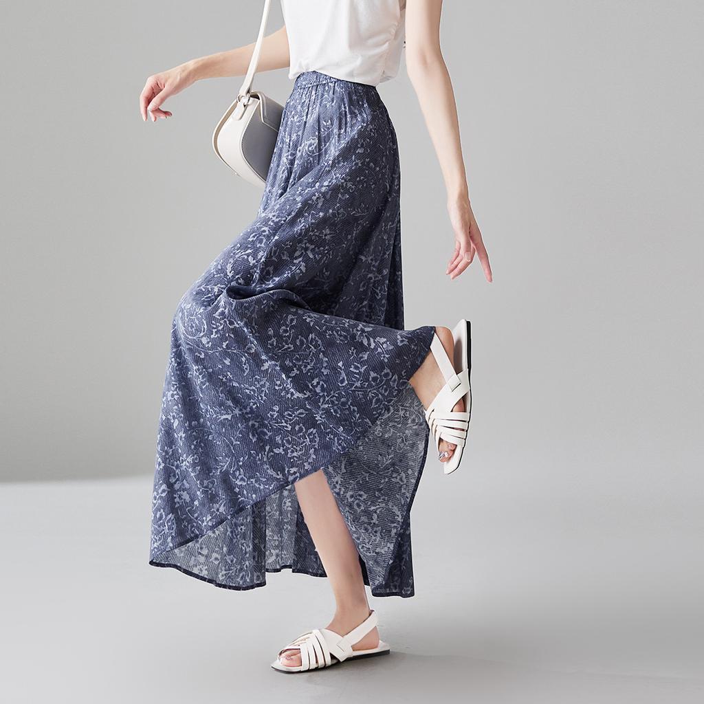 High Waisted Printed Skirt