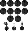 10PCS Desk Cable Organizer Clips for Wire Management Adhesive Cord Holders USB Charging Cables Office Desktop Organization